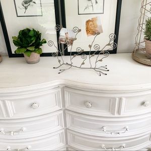 ✨VINTAGE✨Mantle or Shelf Photo Holder✨Metal Wire Artwork Display